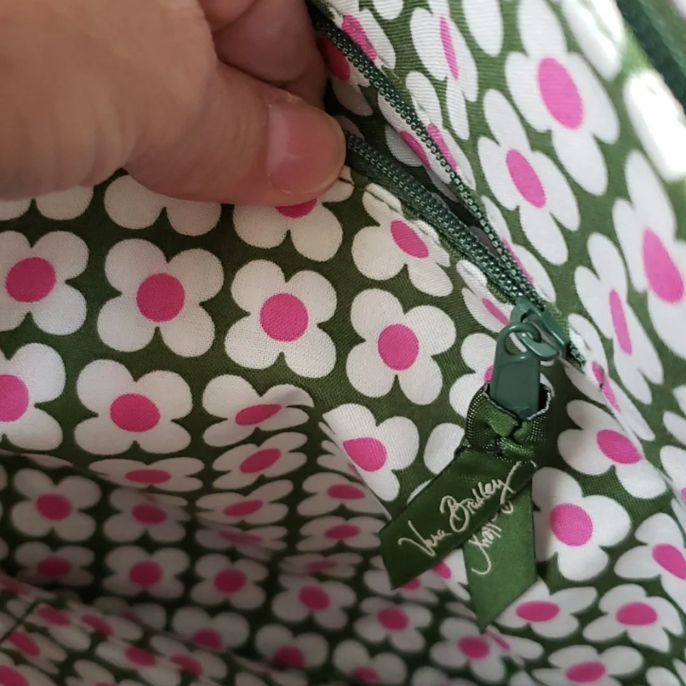 Vera Bradley Retired Olivia Pink Laptop Messenger Bag